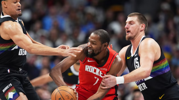 火箭提前锁定季后赛对阵湖人或掘金 杜兰特能否