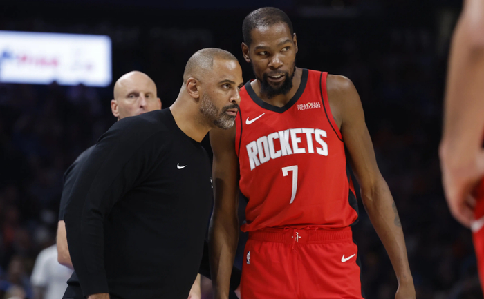 火箭提前锁定季后赛对阵湖人或掘金 杜兰特能否